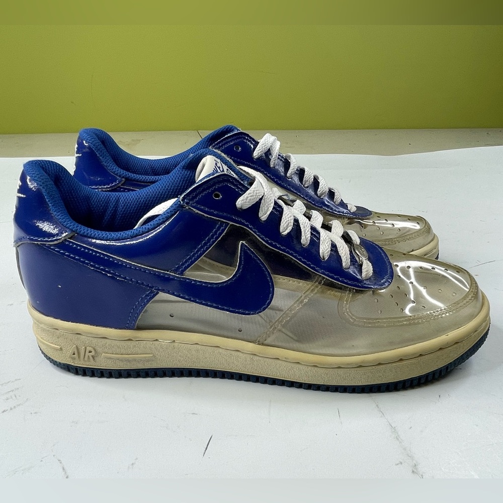 Nike Air Force 1 Premium Invisible Blue Clear / Mens Size 11 See Through